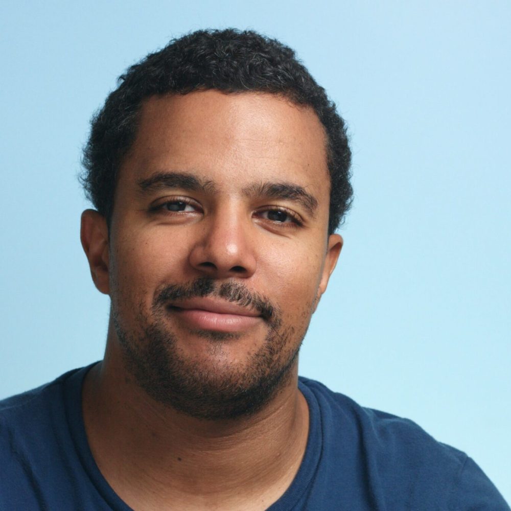 sleepy mixed race man portrait sleepy mixed race man portrait on a deep blue background